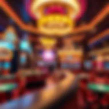 Glamorous casino environment