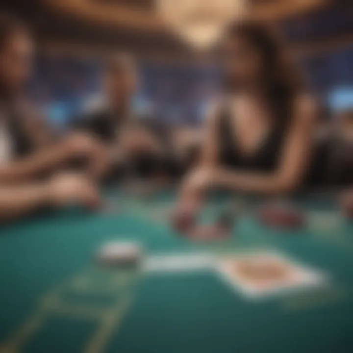 Strategic betting at a blackjack table