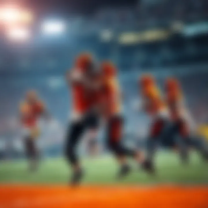 Cincinnati Bengals team celebrating a touchdown