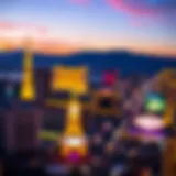 A breathtaking view of the Las Vegas Strip at night