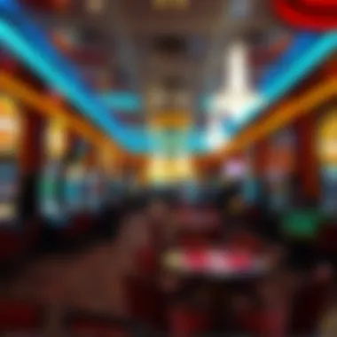 Vibrant Casino Atmosphere An elegant casino interior bustling with excitement