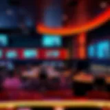 Overview of a BetMGM sportsbook location showcasing modern amenities