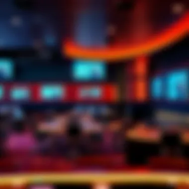 Overview of a BetMGM sportsbook location showcasing modern amenities