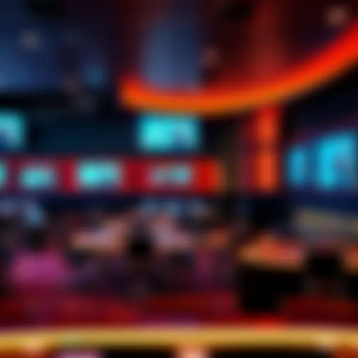 Overview of a BetMGM sportsbook location showcasing modern amenities