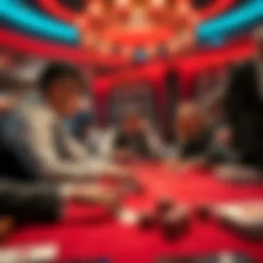 Modern baccarat players engaged in strategic betting