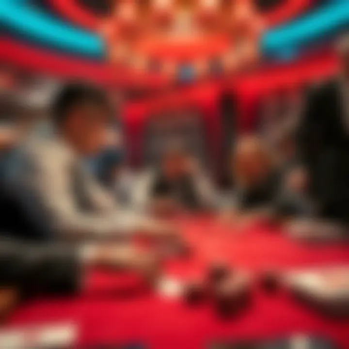 Modern baccarat players engaged in strategic betting