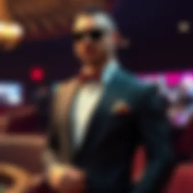 Sophisticated tailored suit with stylish accessories