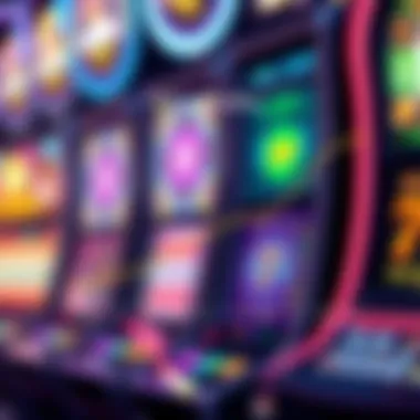 A graph depicting return-to-player percentages and volatility for different gaming machines.