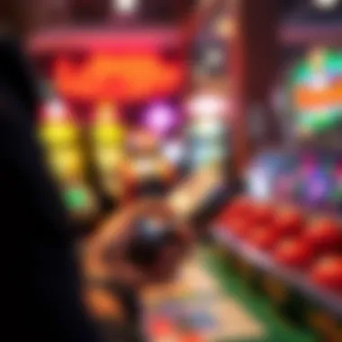 A person checking a lottery ticket on a digital device