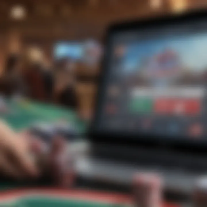 Illustration of online registration interface for WSOP