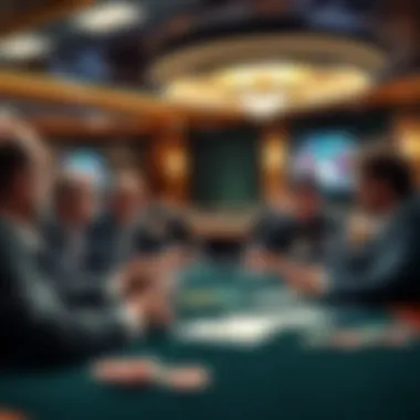 A regulatory meeting with officials discussing casino policies.