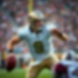 Drew Brees in action on the football field