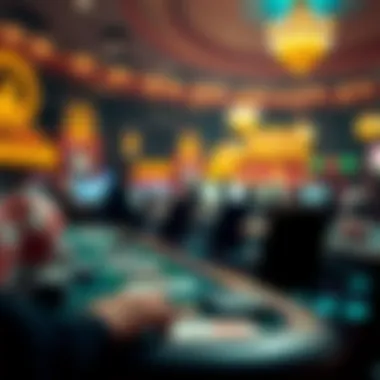 The Evolution of Online Gambling An artistic depiction illustrating the dynamic evolution of the online gambling landscape.