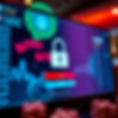 Secure login screen of a betting application