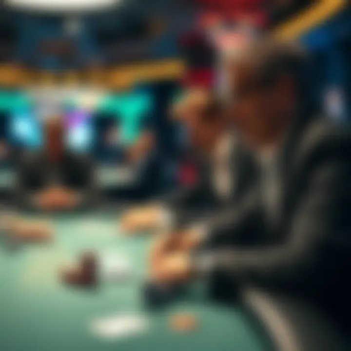 Strategic gameplay moments captured at the poker tables