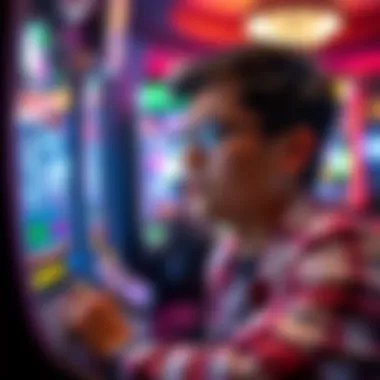 Player engaged in gameplay with focused expression