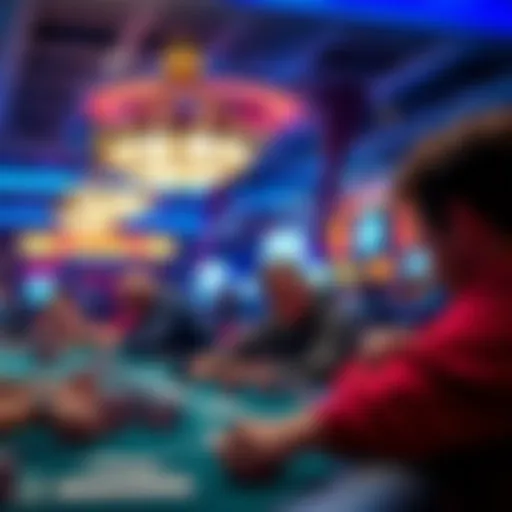 An intense poker tournament setting at Caesars Southern Indiana