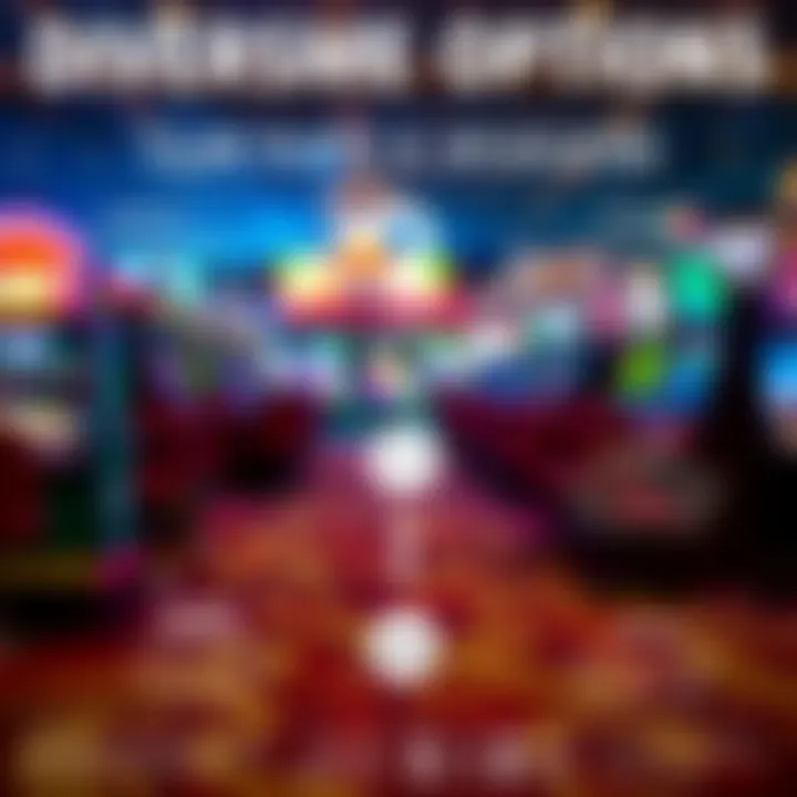 Infographic displaying various gaming options available.