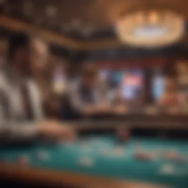 Entertainment Highlights at Braman Casinos A lively entertainment area with performers and audience
