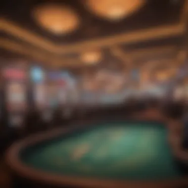 Exciting gaming atmosphere in a Las Vegas casino