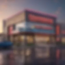 Exterior view of a modern casino in Rockford