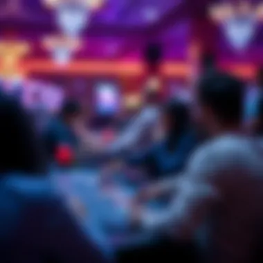 Engaging Live Gaming Experience A view of people enjoying a live gaming table