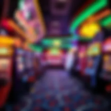 Dynamic Gaming Floor Experience A vibrant gaming floor filled with unique slot machines