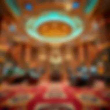 Luxurious casino interior inspired by ancient Egypt