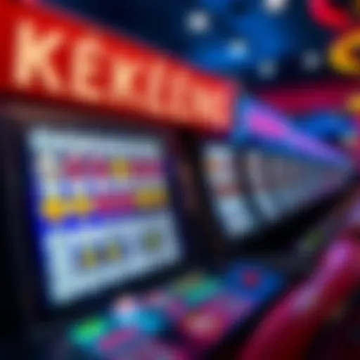 Exciting online keno gaming interface
