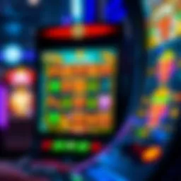 Vibrant online slot machine interface