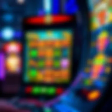Vibrant online slot machine interface
