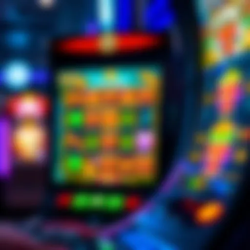 Vibrant online slot machine interface