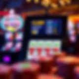Illustration of video poker gameplay interface