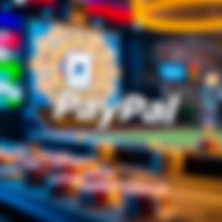 Illustration of digital currency transfer via PayPal