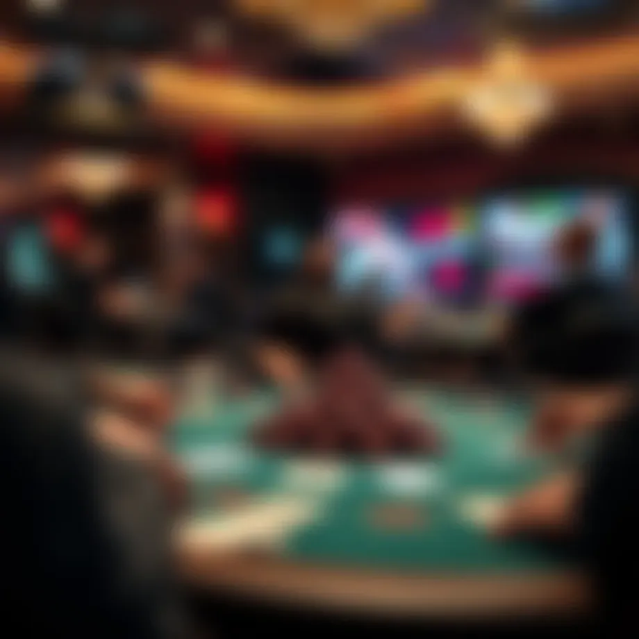 A digital poker table showcasing intense gameplay and strategy