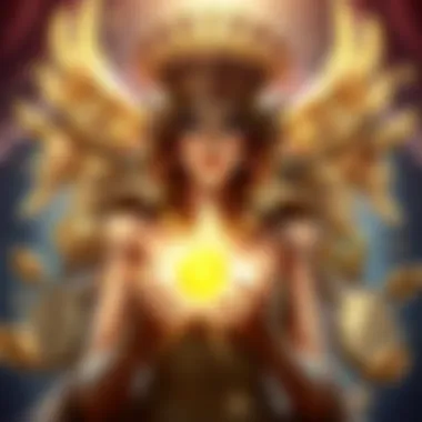 An illustration showcasing the various gameplay mechanics and features within Golden Goddess free slots.