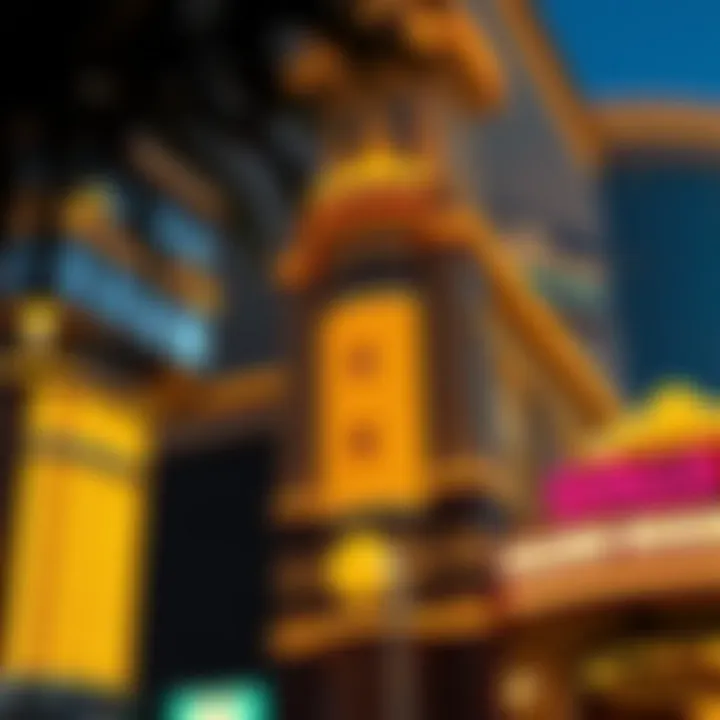 Architectural details showcasing the unique design of Golden Nugget.