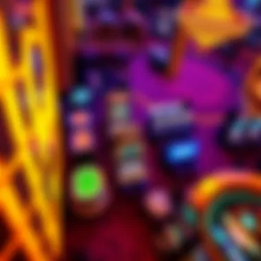 An aerial view highlighting the vibrant atmosphere of the casino floor.