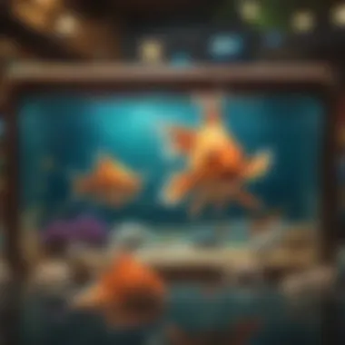 Vibrant Goldfish Slots Game Interface Vibrant goldfish slots game interface
