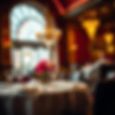 Elegant dining setup at Harrah's St. Louis restaurant