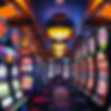 Interior gaming floor showcasing various slot machines