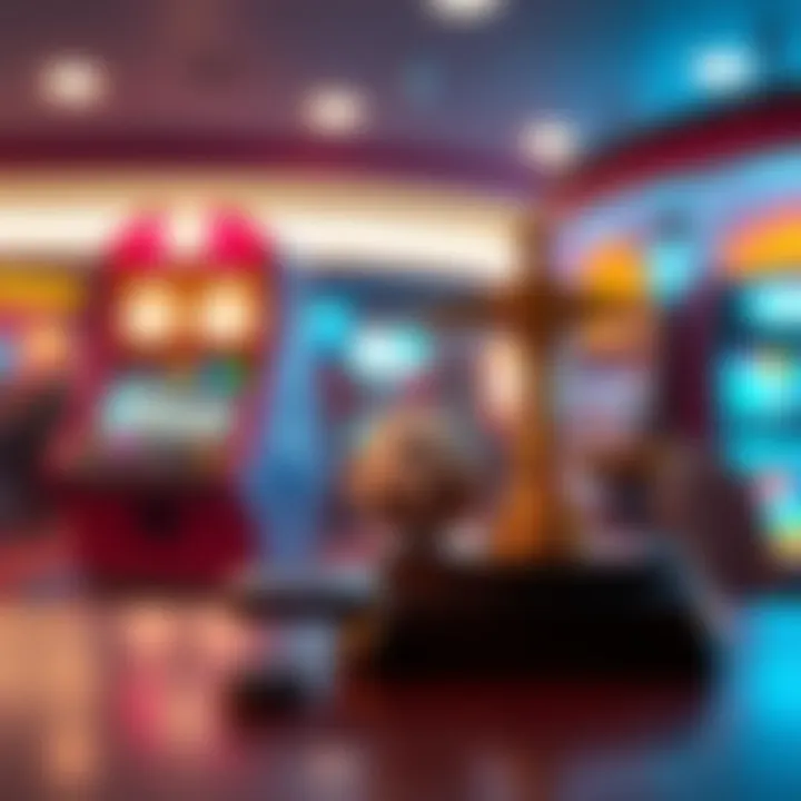 Symbolic representation of regulations and legal aspects surrounding mobile lottery