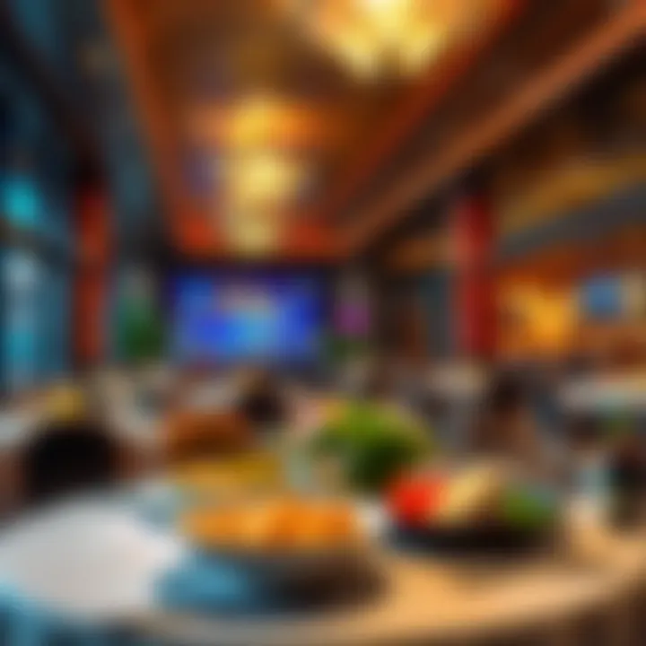 Dining area within Jake's Hotel offering diverse culinary delights