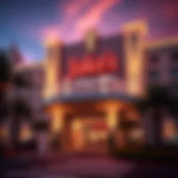 Exterior view of Jake's Hotel and Casino showcasing its modern architecture