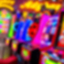 Colorful ladybug slot machine display with vibrant graphics