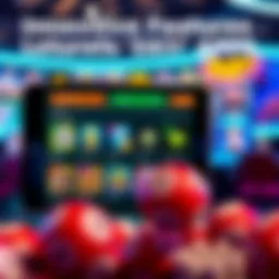 Modern lottery app interface showcasing diverse game options