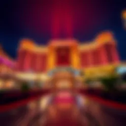 A panoramic view of Mohegan Sun Casino showcasing its architectural grandeur