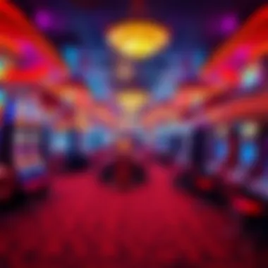 Exciting gaming floor at Mohegan Sun Casino filled with slot machines and table games