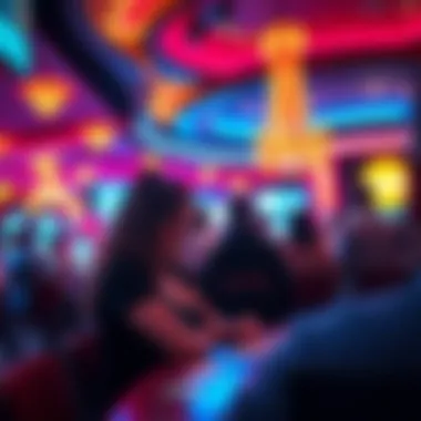 Visitors enjoying a night out at a modern casino entertainment venue