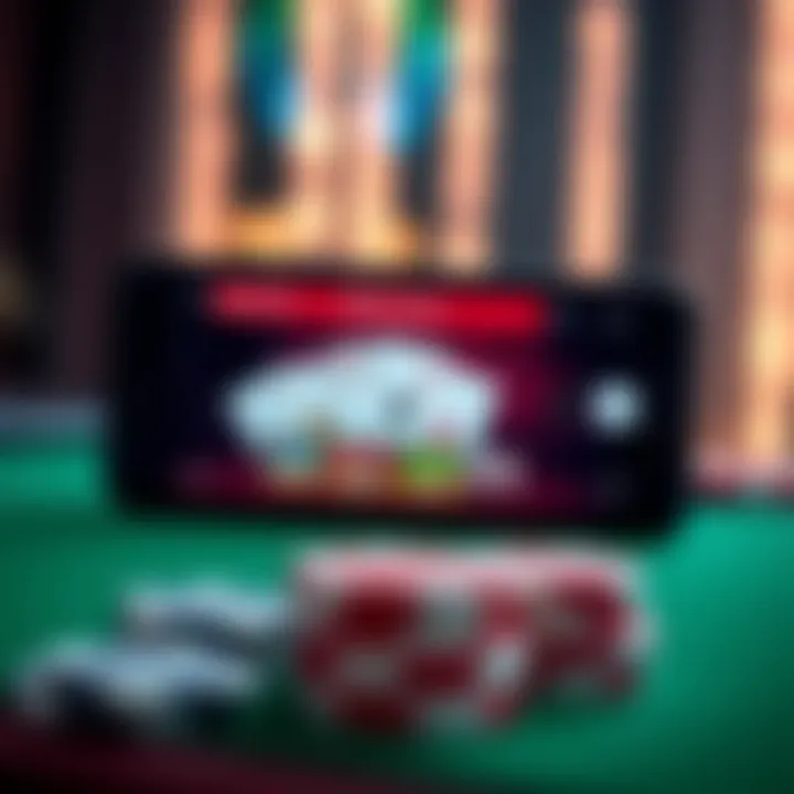 A close-up of popular offline poker game selection on Android screen